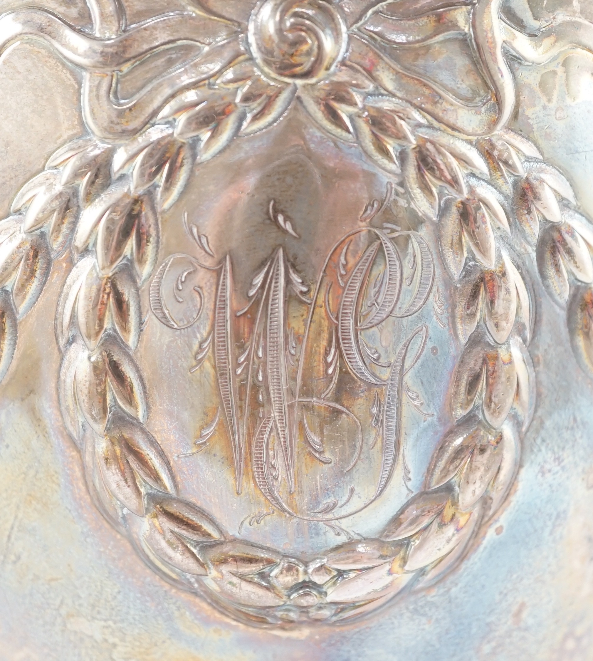 A George III silver presentation two handled vase shaped pedestal cup and cover by Richard Gardner